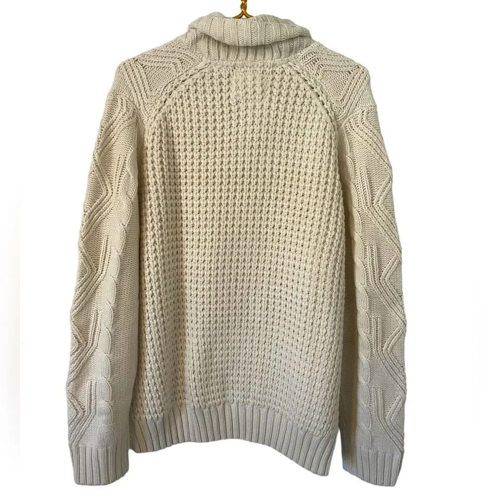 Weatherproof Vintage Since 1948x Heavy Cable Knit Mens‎ Sweater, Size Large